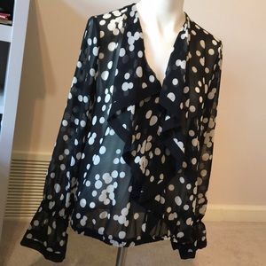 Black Polka Dot Shirt from Zara